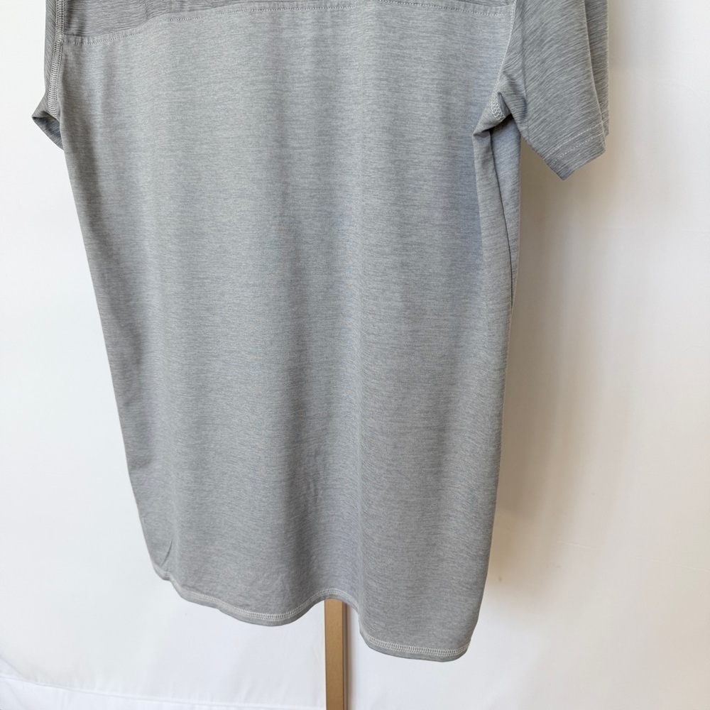 BKE Polo Shirt Mens XL Gray Colorblock Heathered Short Sleeve Golf Stretch - Picture 9 of 11